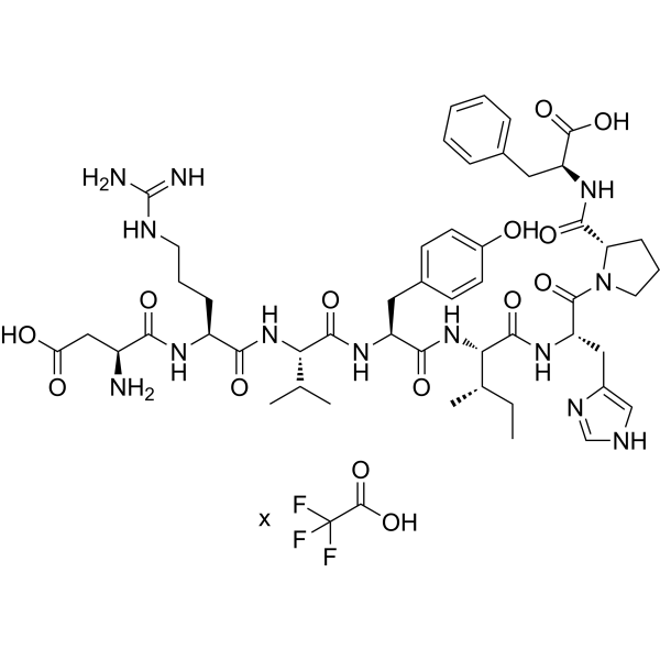 Angiotensin II human TFA (Angiotensin II TFA; Ang II TFA; DRVYIHPF TFA) 2761969-44-0